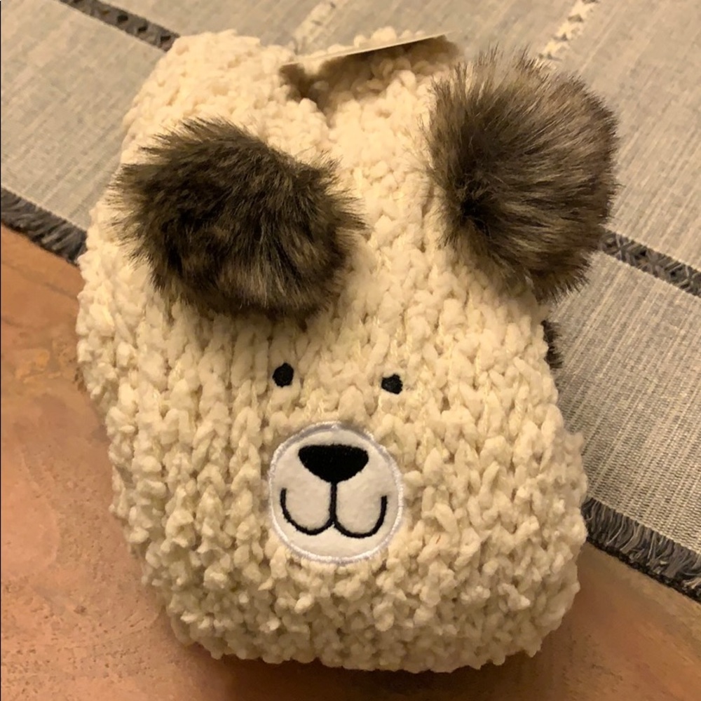 NWT reading socks with faux Sherpa lining